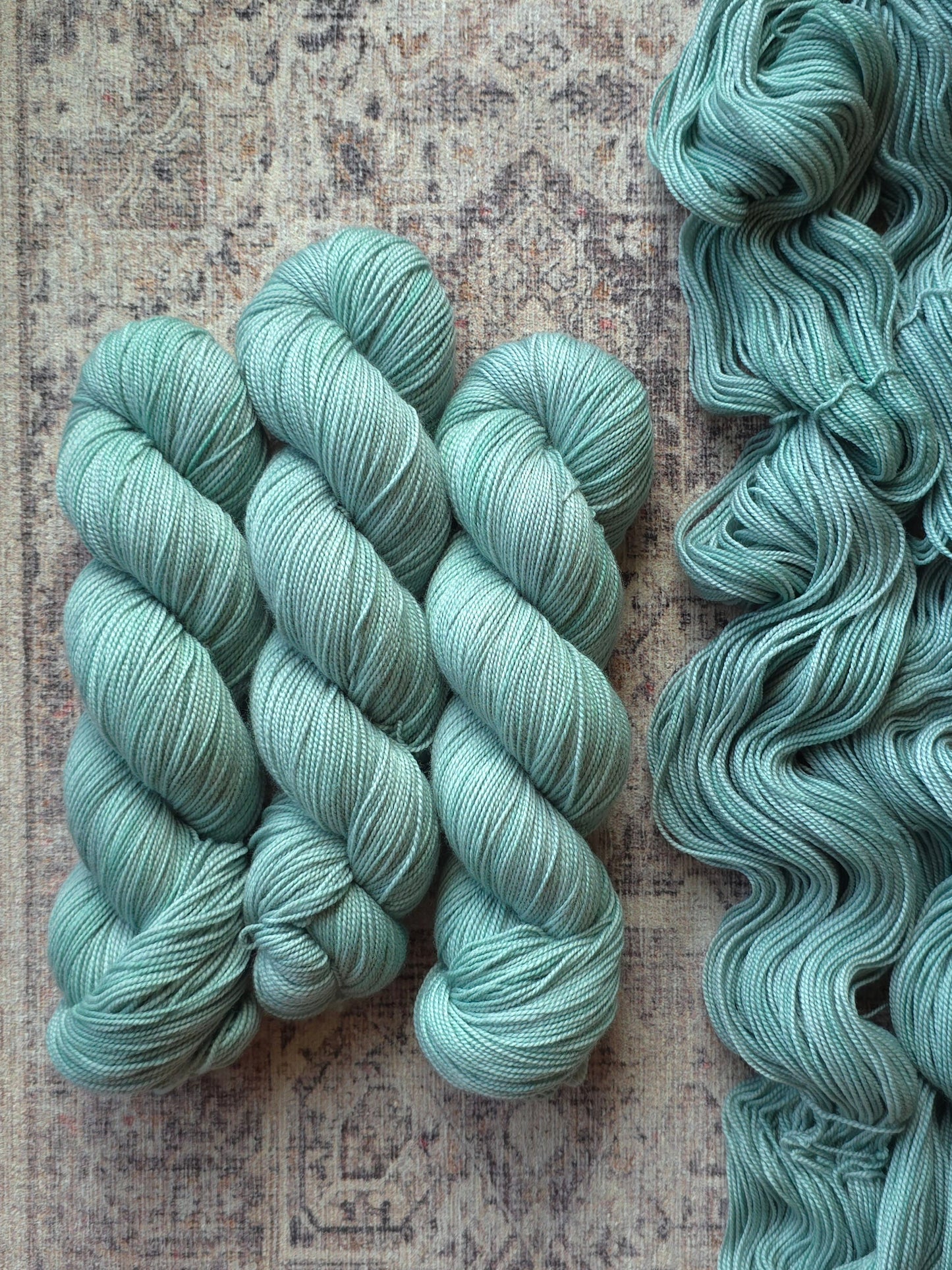 Robin's Egg - Natural Sock