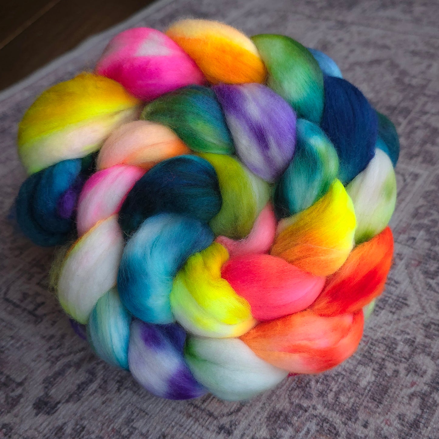 Neon Rainbow - Merino Fiber