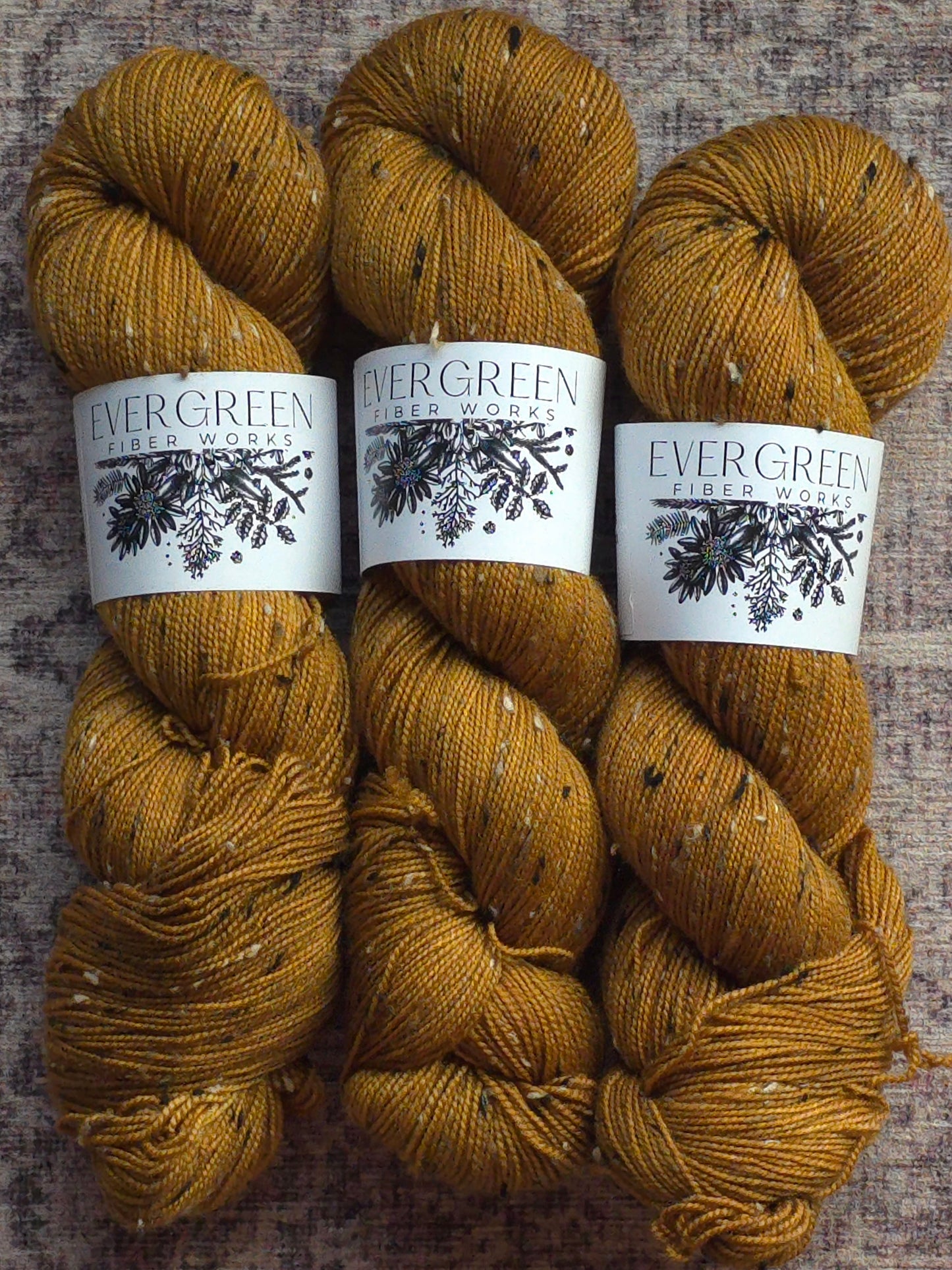 Antique Gold - Tweed Sock