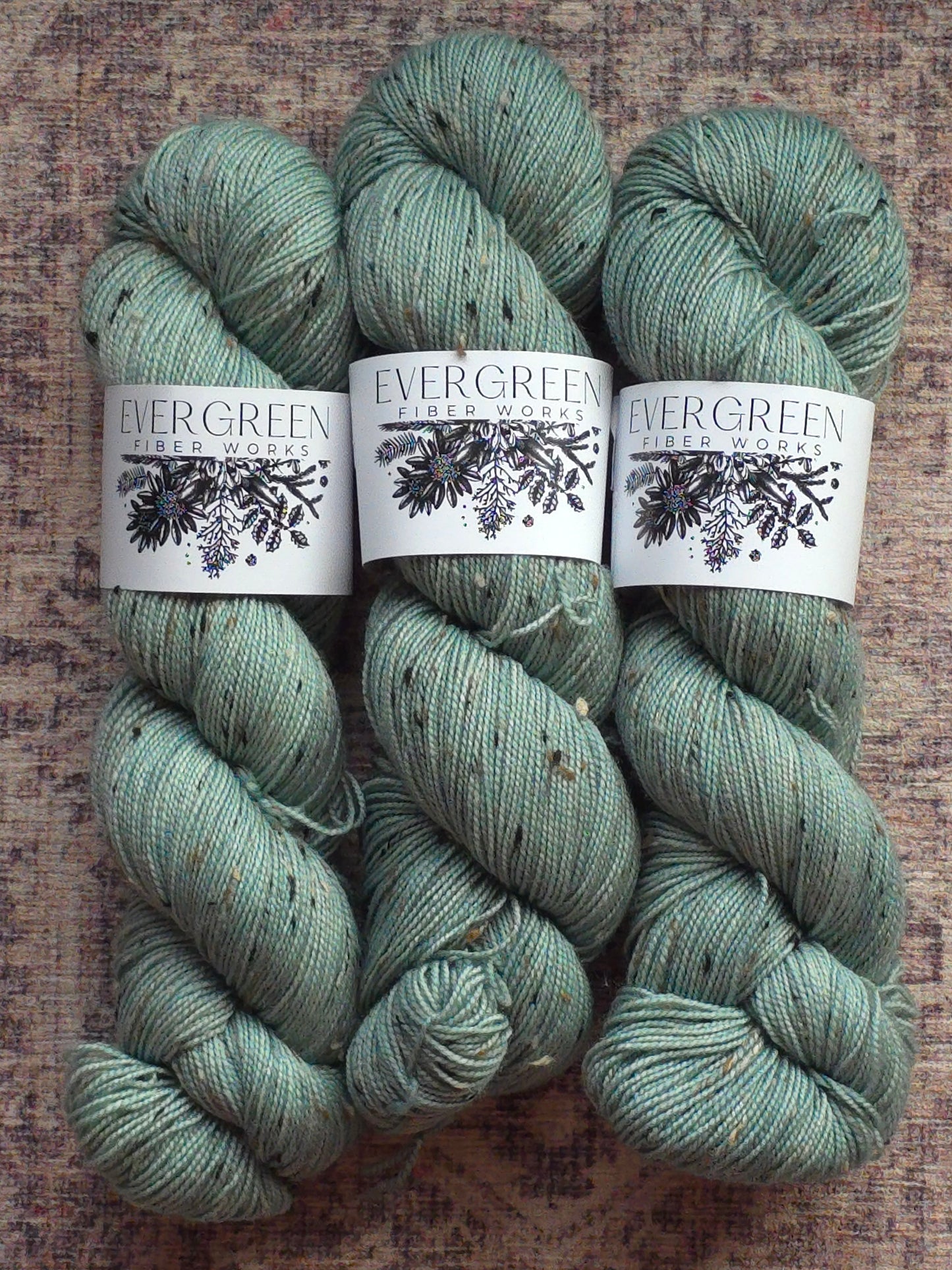 Robin's Egg- Tweed Sock