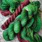 OOAK Adventure Skein (Green) - Cedar Sock Set
