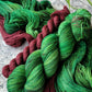OOAK Adventure Skein (Green) - Cedar Sock Set