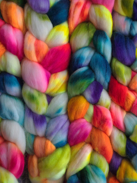 Neon Rainbow - Merino Fiber