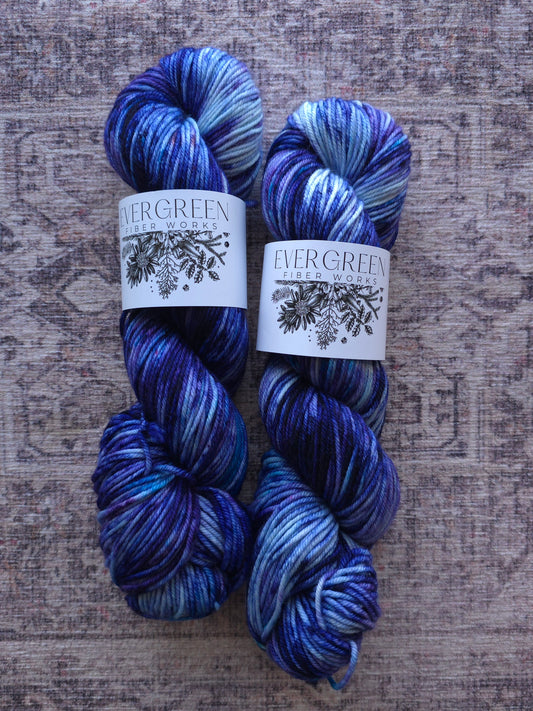 Adventure Skein - Spruce DK (purple/blue)