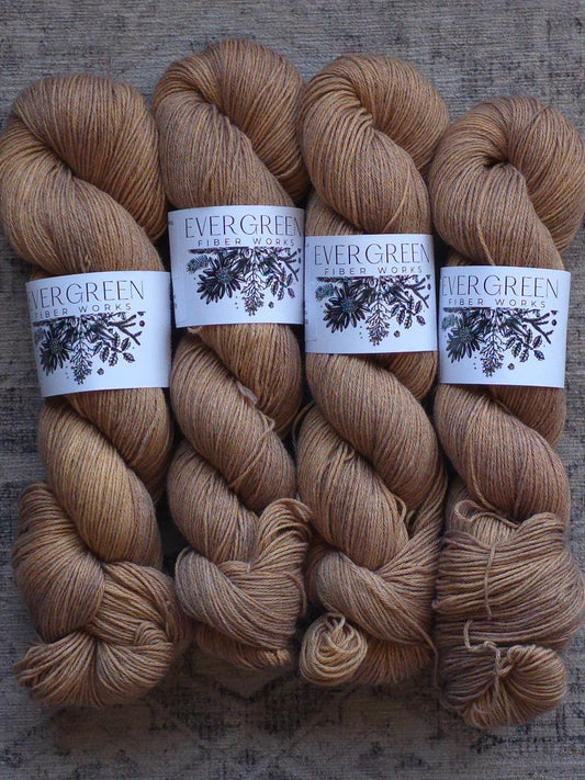 Caramel Latte - 50/50 Cotton/Merino Fingering