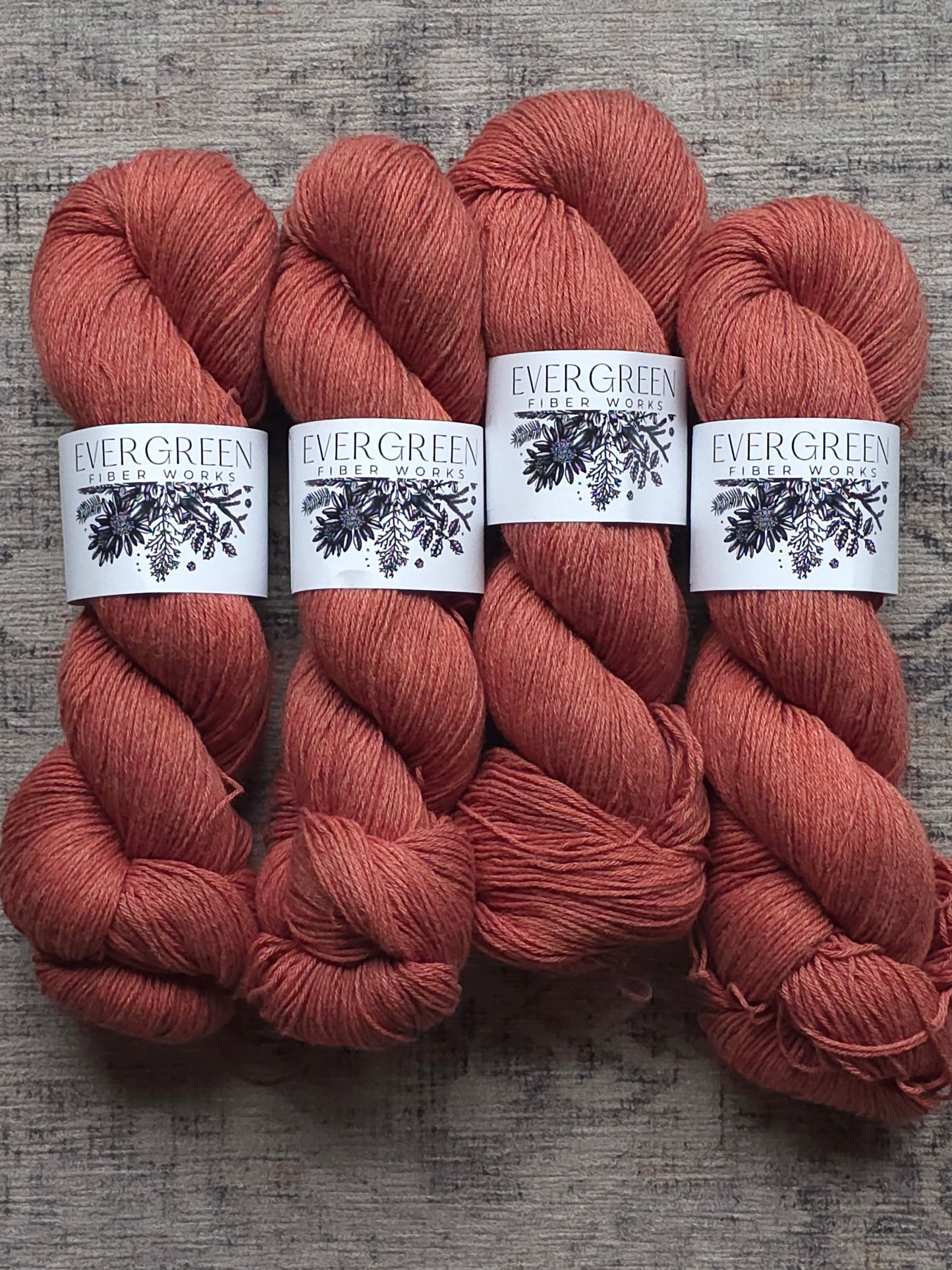 Tomato - 50/50 Cotton/Merino Fingering
