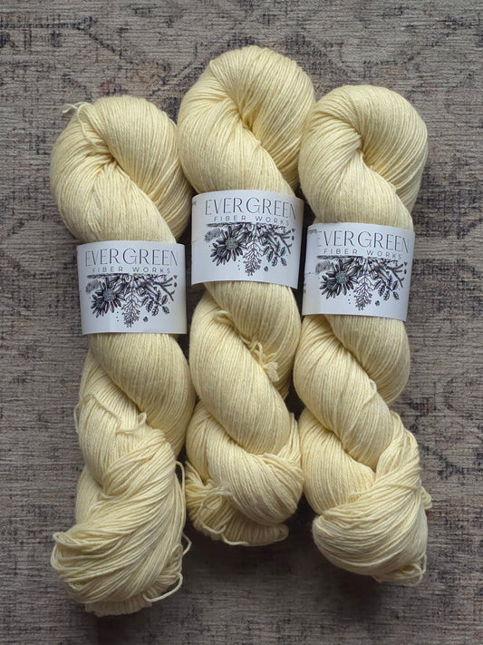 Custard - 50/50 Cotton/Merino Fingering
