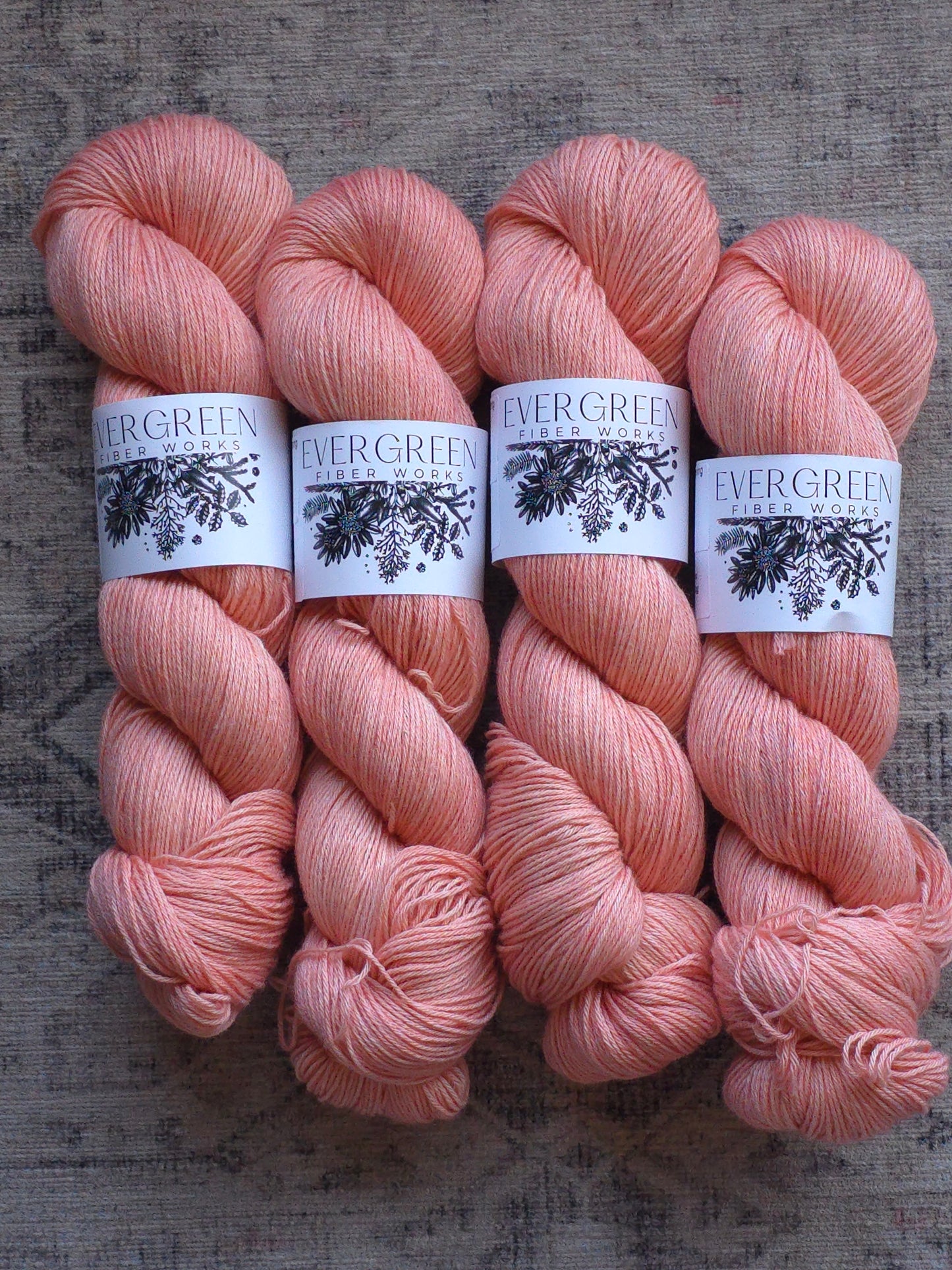 Coral - 50/50 Cotton/Merino Fingering